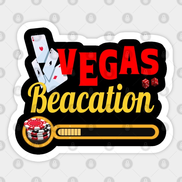 Vegas Baecation 2023 Couples Vacation Vegas Casino Trip Sticker by AE Desings Digital